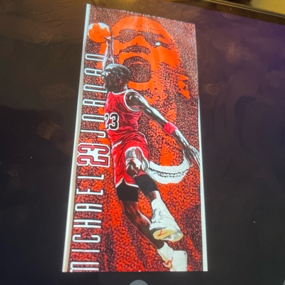 Michael Jordan Red Basketball felt hanging poster 78 x 24